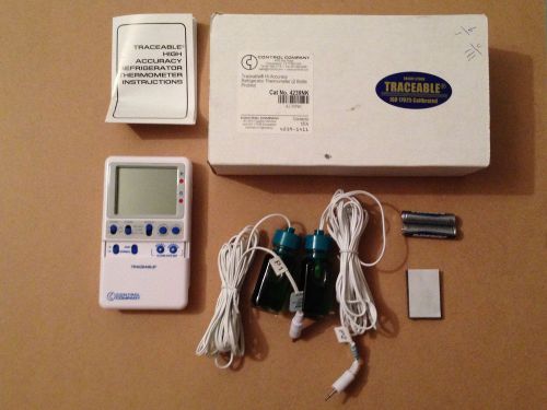 Control Company Traceable Refrigerator Thermometer with (2) Bottle Probes 4239