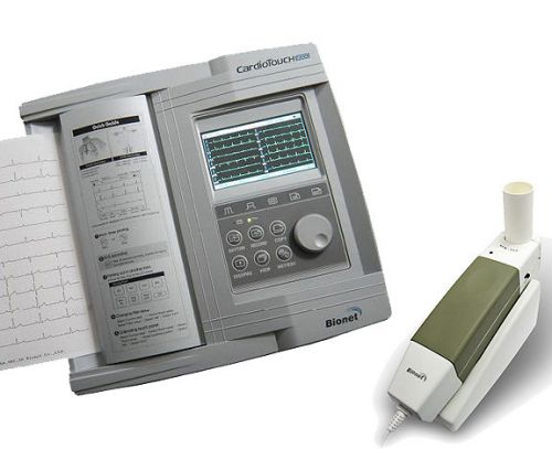 New ! bionet cardiotouch 12 ch 10 lead interpretive ecg w/spirometer, ecg-3000s for sale