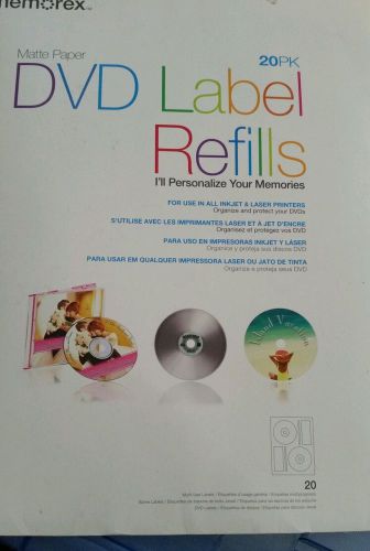 Memorex 3202-0412 White Matte Cd/dvd Label Refills (32020412) (mem-32020412)