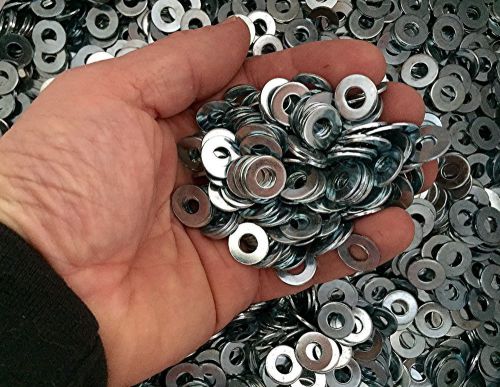 8 pounds of 3/16” flat washers zinc plated steel 4000 pieces for sale