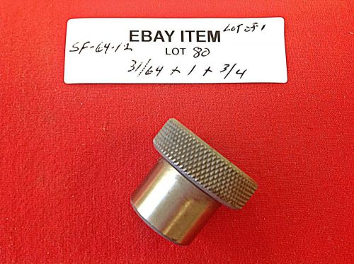 Acme sf-64-12 slip-fixed renewable drill bushing 31/64 x 1 x 3/4&#034; lot of 1 usa for sale