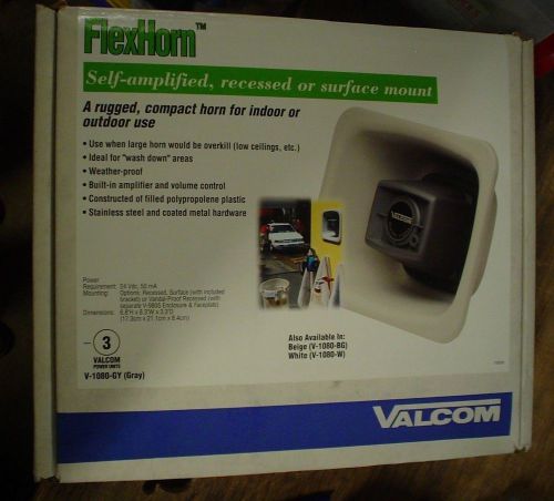 NIB Valcom FlexHorn V-1080-GY -60 day warranty