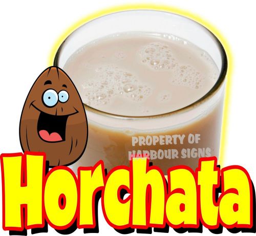 Horchata decal 14&#034; drinks fruit drink concession food truck restaurant sticker for sale