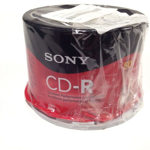 Sony 50 CD Q80RS 80 Min, 700MB/ New Broken Box