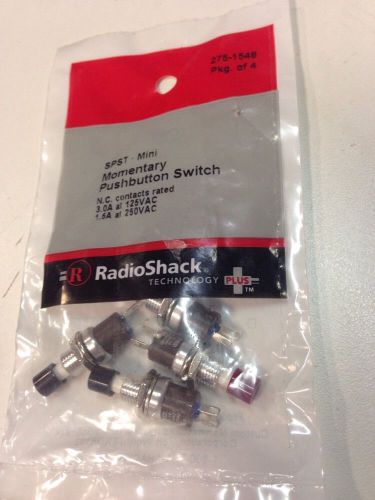 SPST • Mini Momentary Pushbutton Switch #275-1548 By RadioShack