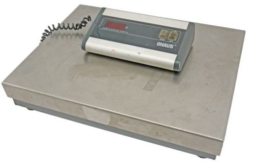 Ohaus D20L-00 200lb Bench Counter SS Platform Shipping Packaging Digital Scale