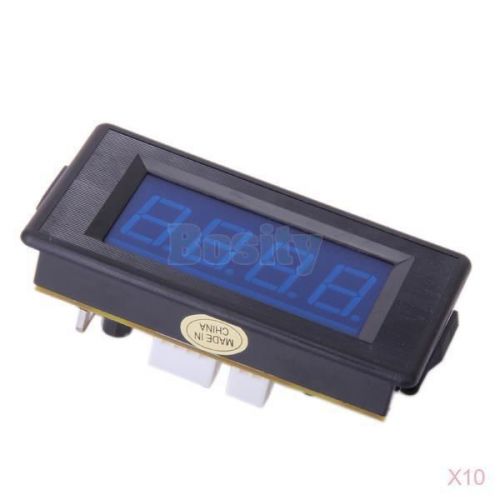 10pcs 4-Digit Blue LED Digital Counter Panel Meter DC5V-28V Up &amp; Down Totalizer