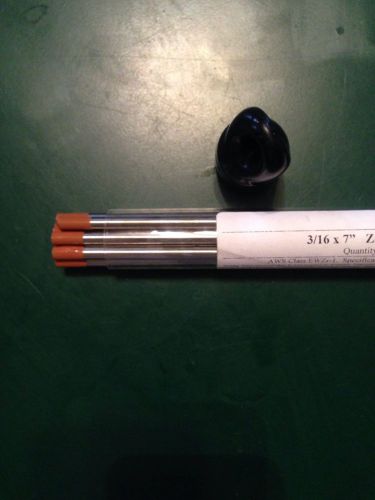 Tig Welding Tungsten Electrode 3/16&#034; X 7&#034; Zirconiated (Brown Ends)