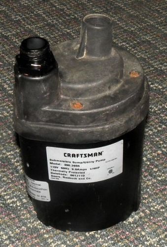 CRAFTSMAN  1/4  HP SUMP PUMP (FOR PARTS ONLY)