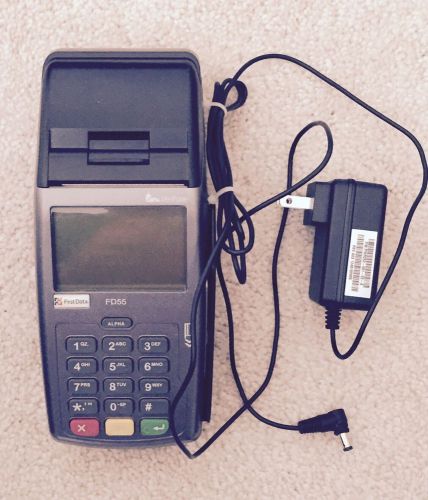 Credit card terminal, first data fd55 used in good cond. w/power cable for sale