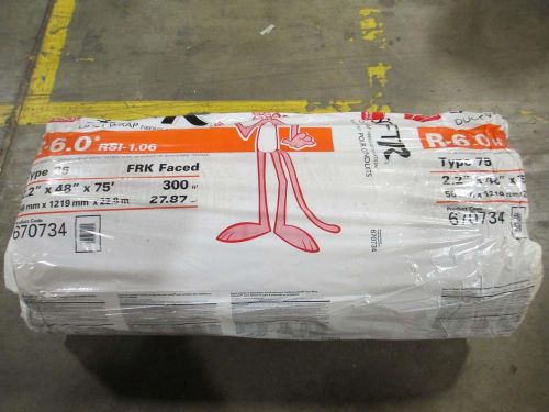 Owens corning soft-r duct wrap 75&#039; roll 670734 for sale