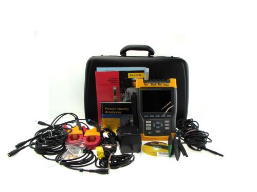 FLUKE 434 Electrical Power Quality Analyzer With Hard Black Carrying Case