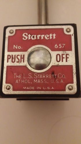 Starrett #657 Magnetic Base Complete Set