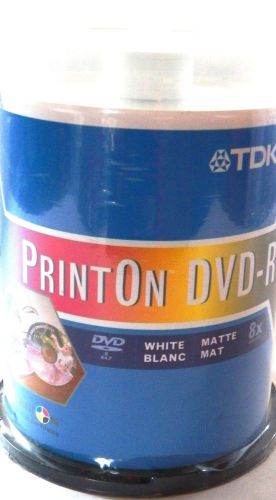 1/2 Spindle (50+) TDK Print On DVD-R Disks