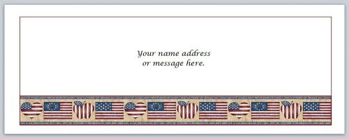 30 Personalized Return Address Labels US Flag Buy 3 get 1 free (bo605)
