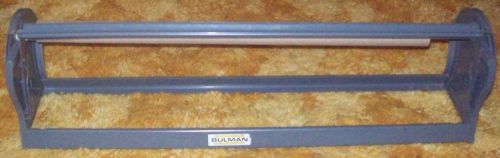 Euc vtg bulman 27&#034; wrapping paper roll cutter roller dispenser steel dept. store for sale