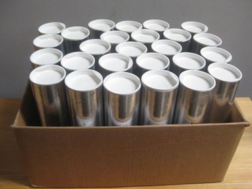 26 U-LINE SILVER SHIPPING TUBES WITH CAPS 2.25&#034; X 10&#034;