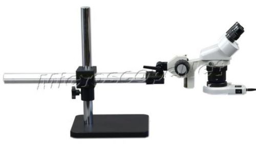 10x-60x boom stand single-arm binocular stereo microscope+54 led ring light for sale