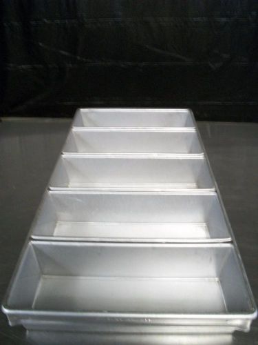 American Pan 5 loaf open top bread strap pan NEW