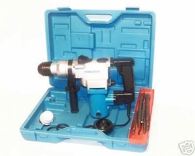 1&#034; Electric Rotary Hammer Drill with drill bits and chisel Roto Tool