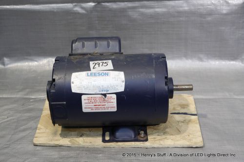 Leeson 1/3 HP Electric Motor - Continuous Duty - SKU2975