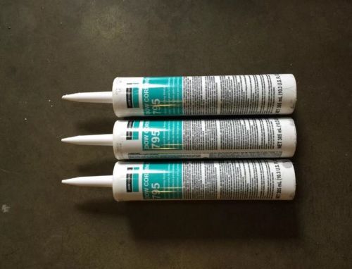 Dow corning 795 gray silicone building sealant - 3 pack for sale