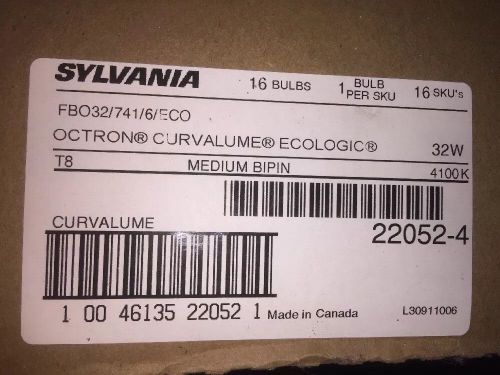 Sylvania 22052 Octron Curvalume 32W Fluor. Bulbs - Case 16 - FBO32/741/6/ECO