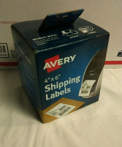 Avery shipping labels for dymo and zebra printers 04156, 4&#034; x 6&#034;, 1 roll of 220 for sale