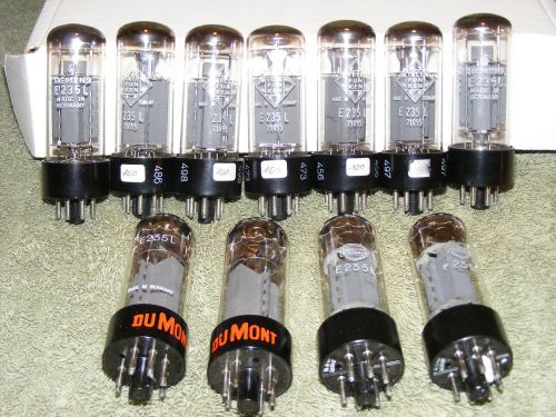 LOT of 11 MULLARD TELEFUNKEN SIEMENS e235L 7751 vacuum beam power tubes