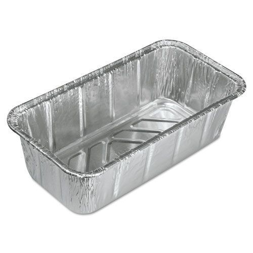 Aluminum baking pan, #2 loaf, 8 x 3 7/8 x 2 19/32, 200/carton for sale
