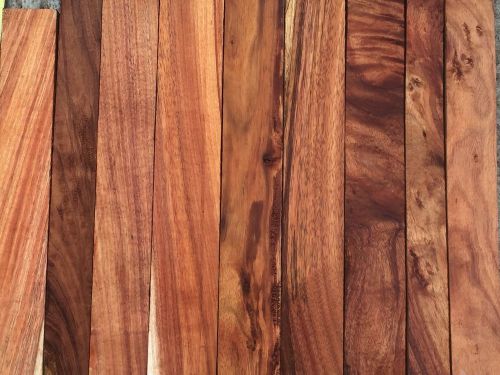 Curly Hawaiian Koa 9 Reclaimed Boards 17-24&#034;x2-3x1 For Fine Woodworking