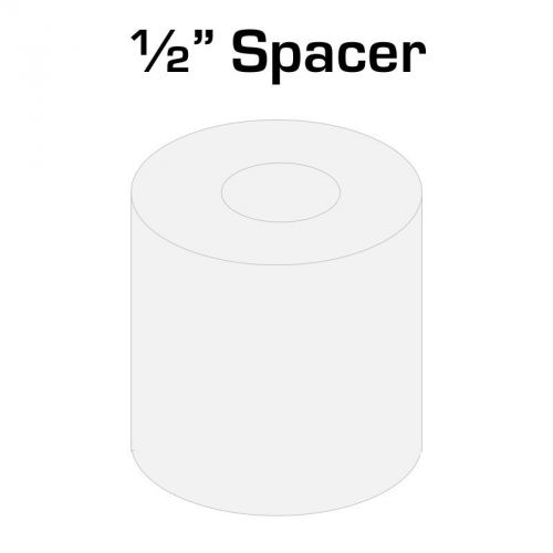 Nylon spacer 1/2&#034; thick, 1/2&#034; od 0.194&#034; id, 10 pack for vex robotics 0.5 inches for sale