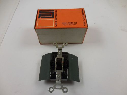 Pass &amp; Seymour SPDT Momentary Brown AC Switch 1250 NEW IN BOX
