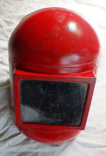 Vintage red jackson welding helmet model ansi-z87.1 year 1979 - usa made for sale