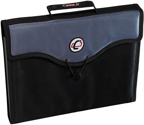 Case-it 13-pocket expanding file with handle and shoulder strap eff-30-blk for sale