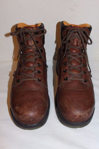 TIMBERLAND PRO TITAN LEATHER STEEL TOE POWER FIT WORK BOOTS MEN&#039;S SIZE 11.5 WIDE