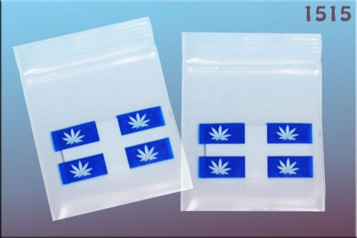 Zip Lock baggies 1.5 x 1.5 (1000 pack) - Blue Leaf
