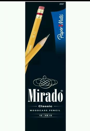 Mirado Classic Woodcase Pencils by paper mate. HB #2, Pack of 12