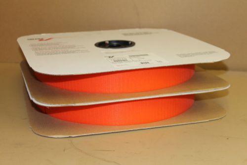 Velcro hook, 2&#034; wide x 100 yds, Orange, Sew on, AA55126, Lot of two 50yd rolls