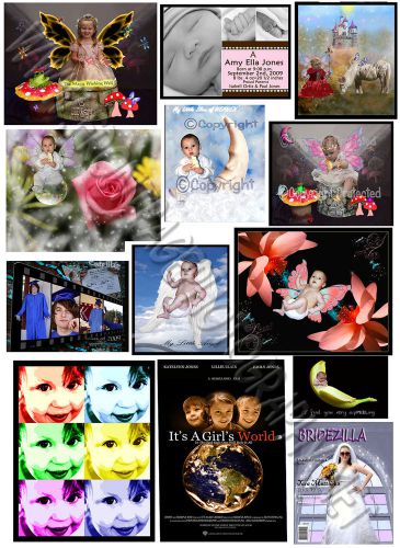 Magical fairytale fantasy digital photography backgrounds kit on 2 dvds++ more for sale
