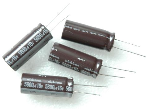 4 PCs 16v 5600uf 5600mfd Radial Electrolytic Capacitor 16x40 105°C Made in Japan