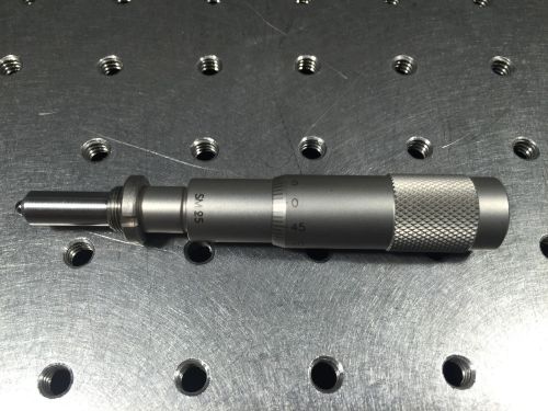 Newport sm-25 vernier micrometer, 25 mm travel, 23 lb load capacity, 50.8 tpi for sale