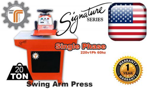 Clicker press 20 ton swing arm hydraulic cutting press die cut press click press for sale