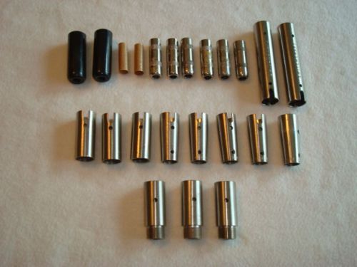Lot of 23 Switchcraft XLR/Phone Plug Audio Cable Barrels/Insulators (Used)