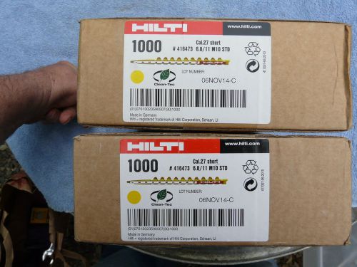 HILTI 2000 Rounds DX Cartridge 6.8/11 M10 STD Yellow Bolk Boxes