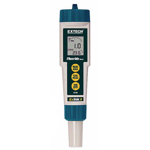 Extech FL700 Waterproof Fluoride Meter, 0.1 to 9.99ppm or mg/L