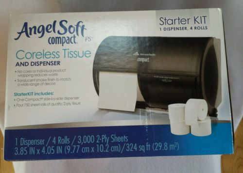 Georgia Pacific Angel Soft Coreless Tissue Dispenser Starter Kit NEW