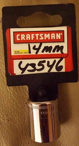 Craftsman 14mm 3/8&#034; drive 6 point socket - #43546 - made in usa - brand new for sale