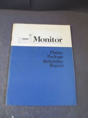 VINTAGE TEXAS INSTRUMENTS MONITOR PLASTIC PACKAGE RELIABILITY REPORT 1967