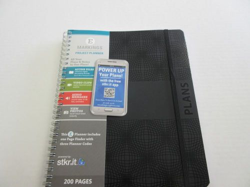 CR GIBSON PROJECT PLANNER 200 PAGES 9 1/2&#034; T X 7 1/2&#034; W BLACK MEP1-12759